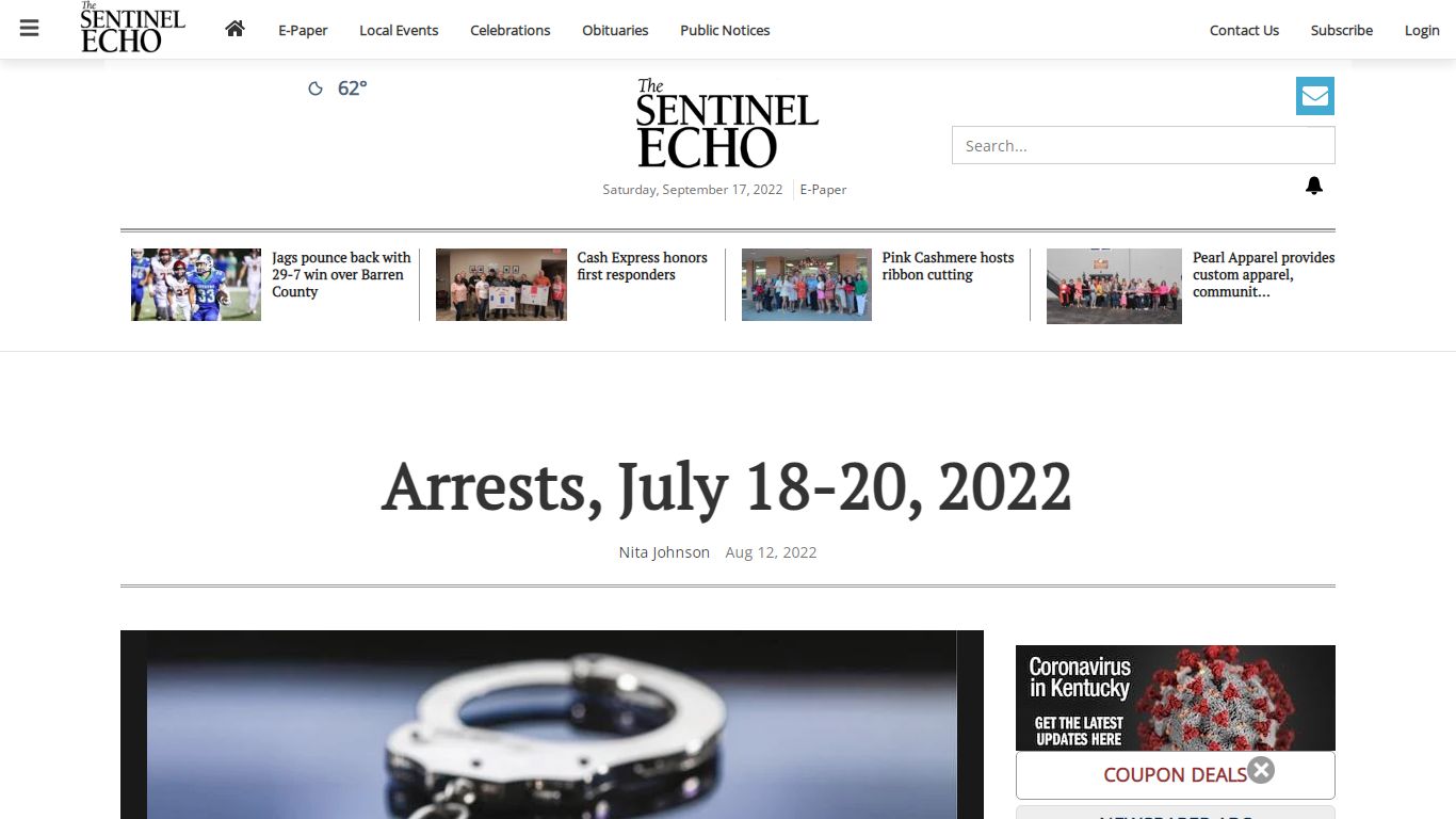 Arrests, July 18-20, 2022 | Public Record | sentinel-echo.com